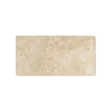 3 X 6 Durango Cream Travertine Tumbled Subway Brick Field Tile