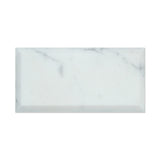 3 X 6 Calacatta Gold Marble Polished & Deep-Beveled Field Tile