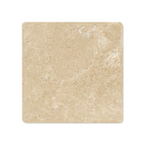 4 X 4 Durango Cream Travertine Tumbled Field Tile