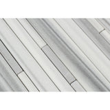 Mink Marmara Equator Marble Polished Random Strip Mosaic Tile