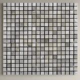 5/8 X 5/8 Tundra Gray (Atlantic Gray) Marble Polished Mosaic Tile