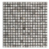 5/8 X 5/8 Tundra Gray (Atlantic Gray) Marble Honed Mosaic Tile