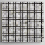 5/8 X 5/8 Tundra Gray (Atlantic Gray) Marble Honed Mosaic Tile