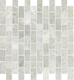 1 X 2 Tundra Gray (Atlantic Gray) Marble Polished Brick Mosaic Tile