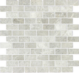 1 X 2 Tundra Gray (Atlantic Gray) Marble Polished Brick Mosaic Tile