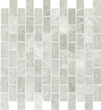 1 X 2 Tundra Gray (Atlantic Gray) Marble Polished Brick Mosaic Tile