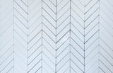 Thassos White Marble Polished 1.5" x 6" Chevron Mosaic Tile