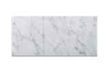 6 X 12 Carrara White Marble Honed Subway Brick Field Tile