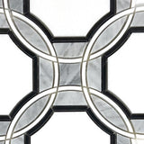 Waterjet Large Octagon Marble Polished Mosaic Tile