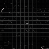 1 X 1 Black Marquina Marble Polished Mosaic Tile